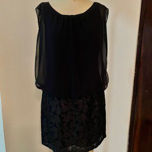 AIDAN MATTOX- SIZE10 Elegant Short Navy Blue Cocktail Dress